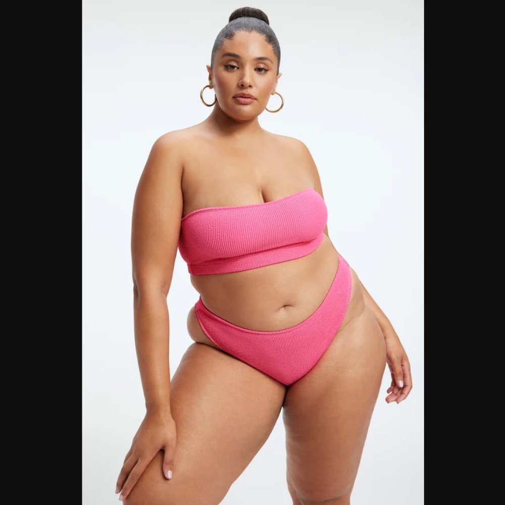 Good‎ American NEW 2XL/3XL Size 5/6 Pink Better Bandeau Top Always Fits Swim